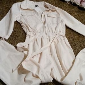 Cream jumpsuit